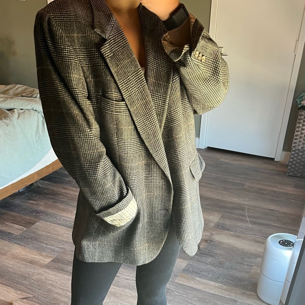 Vintage Mark Shale Oversized Blazer 100% Camel Hair